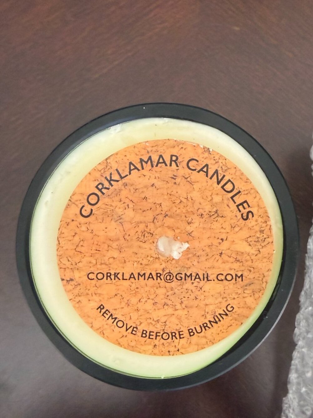 Veuve Clicquot Champagne Bottle Candle | Upcycled Luxury Corklamar Candle NWOT